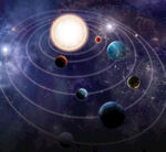 太阳系行星轨道示意图