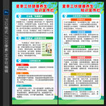 三伏天养生x展架