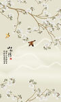 玄关花鸟画装饰画