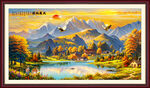 日照金山油画