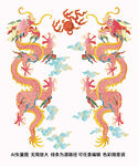 龙包装龙礼盒龙中国龙粉彩标签龙
