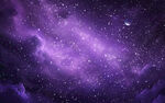 梦幻紫色浩瀚宇宙星空背景灯箱