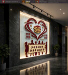 阅读文化墙展示