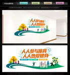 全民健身文化墙