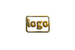 金色立体logo设计展示