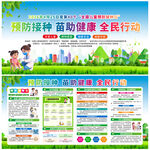 疫苗接种展板
