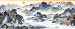 仿古山水画古典山水画