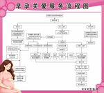 孕早期关爱服务流程图