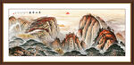 五岳独尊泰山山水画