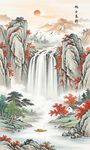 玄关山水画