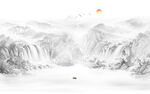 水墨山水画