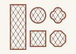 中式花纹 窗花格 镂空隔断