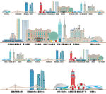 大连辽宁城市建筑旅游剪影