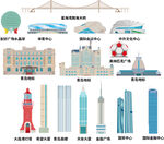 大连辽宁城市建筑旅游剪影