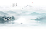水墨江南水乡