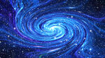 蓝色星空旋涡宇宙