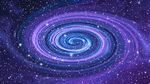 蓝紫色旋涡宇宙星空星系