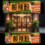 酸辣粉门头