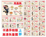 56个民族文化展板上