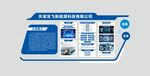 蓝色科技风企业文化墙