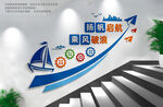 企业楼梯文化墙标语