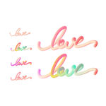 字母love艺术字体设计