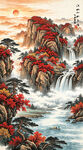 玄关山水画