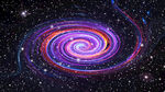 旋涡彩色宇宙星空