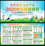 2026年全民健身日宣传栏