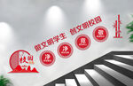 学校楼梯文化墙