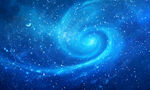蓝色漩涡星空
