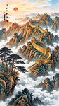 长城玄关装饰画
