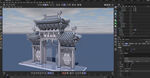 中式古建筑3D模型展示