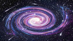 彩色旋涡宇宙星空流星
