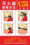 灭火器使用方法图示