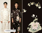 中式传统刺绣服饰展示