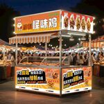 怪味鸡 摆摊夜市车