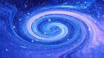 蓝紫色旋涡星空