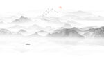 山水水墨画