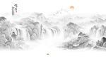 新中式背景墙
