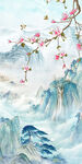 中式山水花鸟玄关