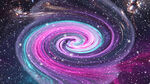 彩色星空宇宙旋涡背景