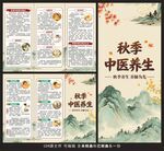 秋季中医养生健康教育三折页