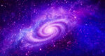 梦幻紫色宇宙旋涡星空