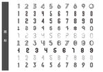 数字字体样式展示