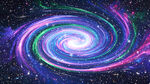 彩色宇宙星空旋涡