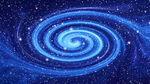 蓝色旋涡星空宇宙高清图