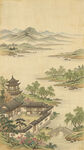 宋氏美学山水背景装饰墙纸挂画