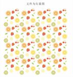 水果印花矢量图