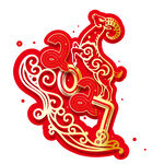 2027 跃姿小羊红金剪纸艺术